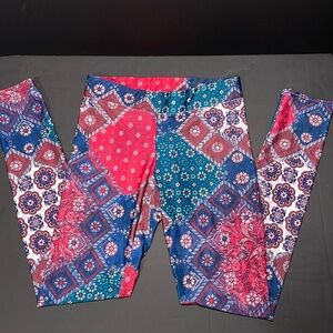 AMERICAN EAGLE OUTFITTERS high rise printed leggings in women’s size XS